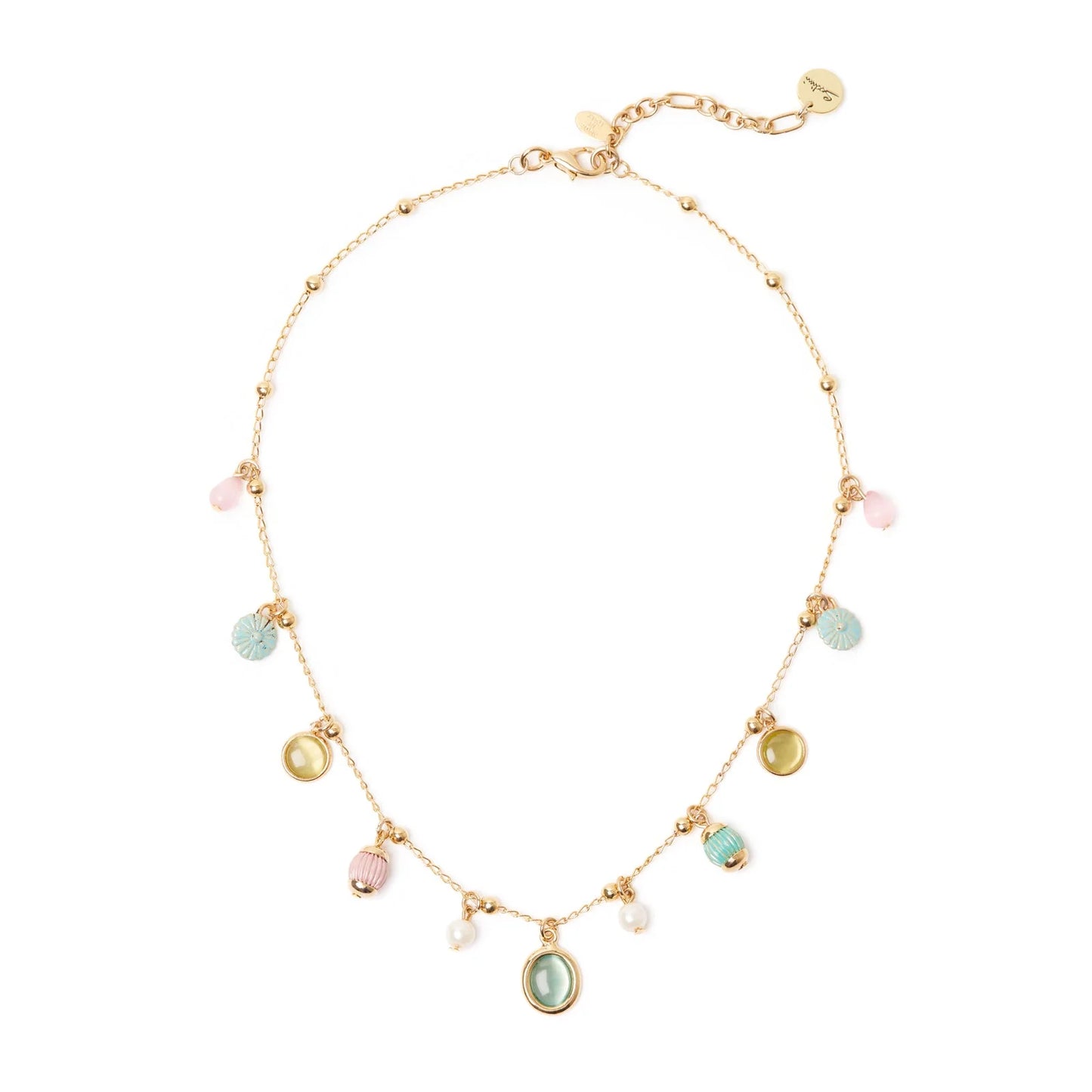 Collana corta mini sfere e piccoli pendenti Tarocchi Sodini