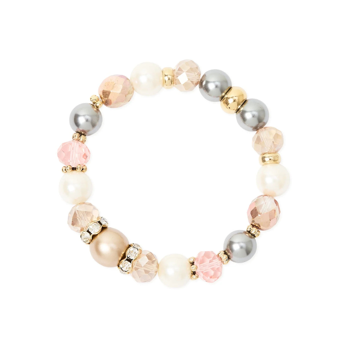 Bracciale elastico sfere perline anellini Hera Sodini