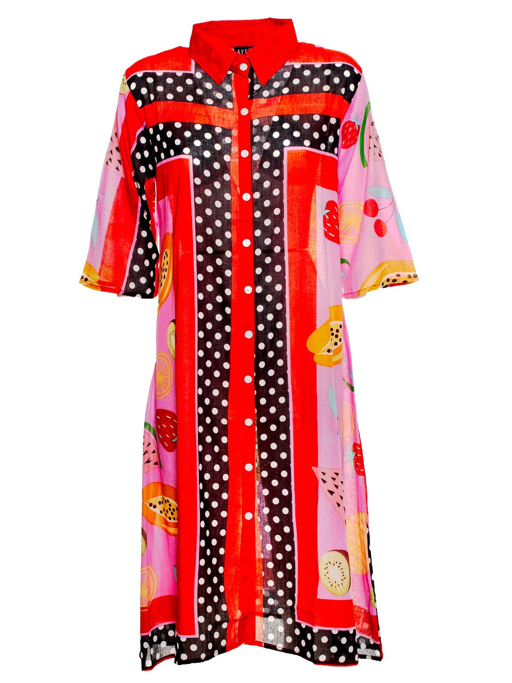 Abito Abbottonato Fruits & Dots Ayfee