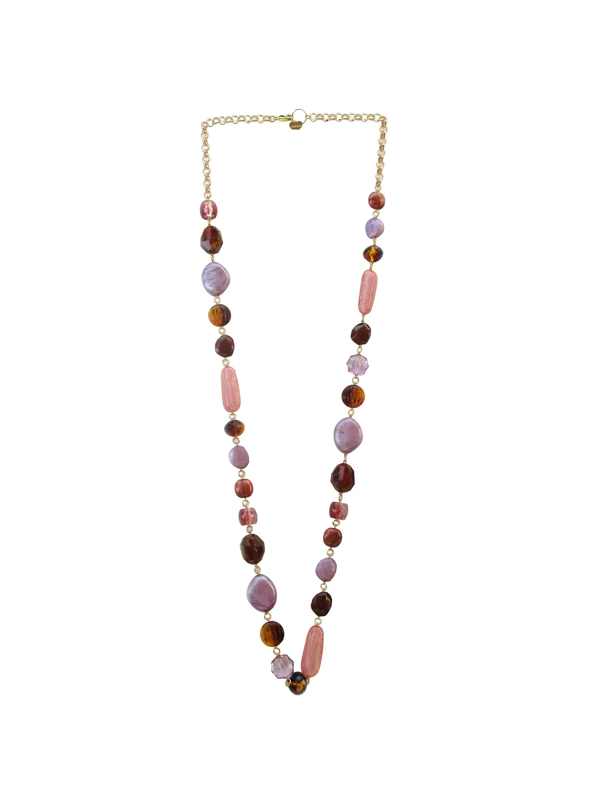Collana lunga incatenata Marzapane Dolman