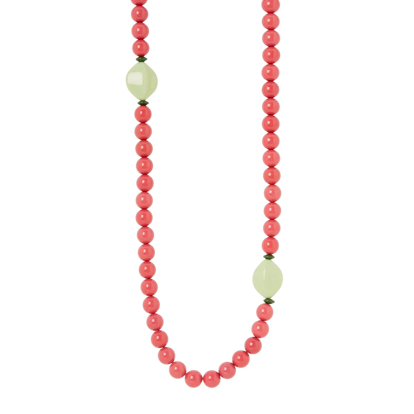 Collana lunga boule e rosso Apuana Sodini