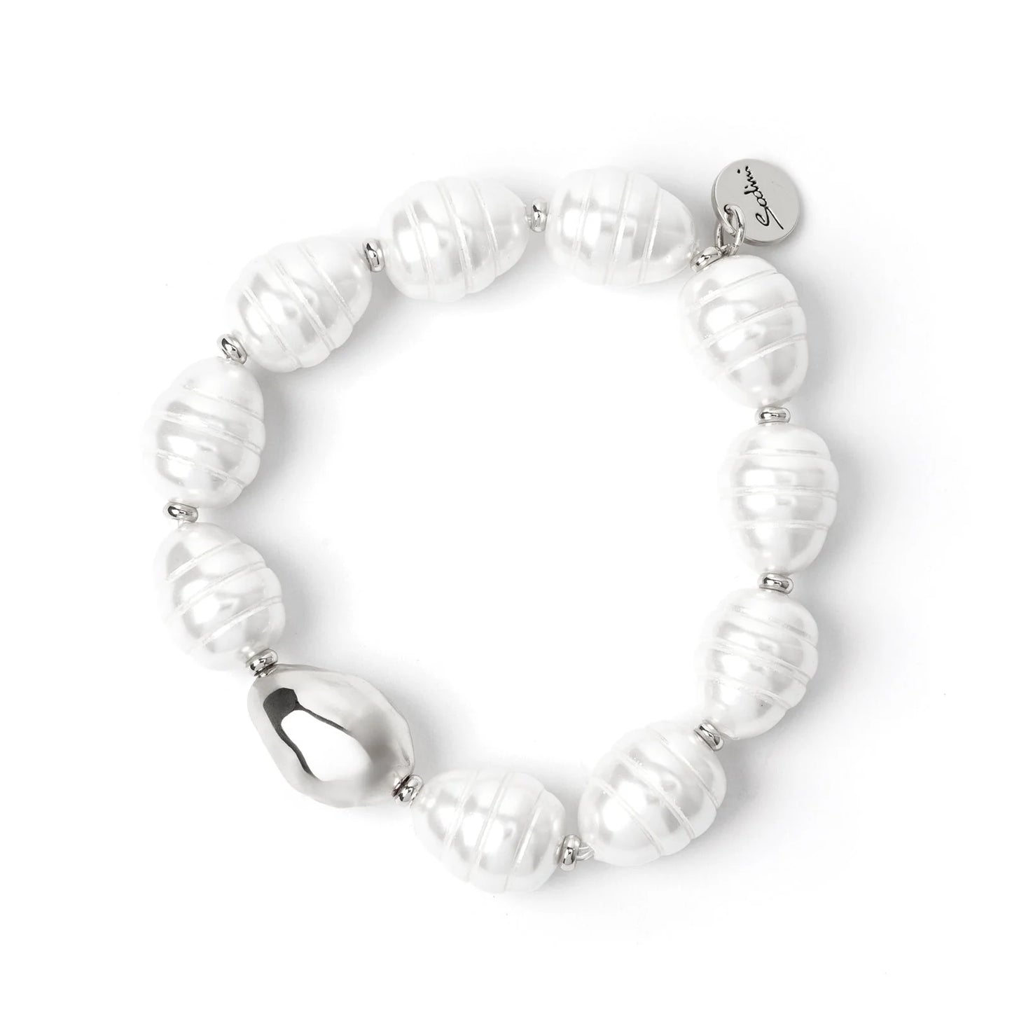 Bracciale elastico perle barocche Leila Sodini