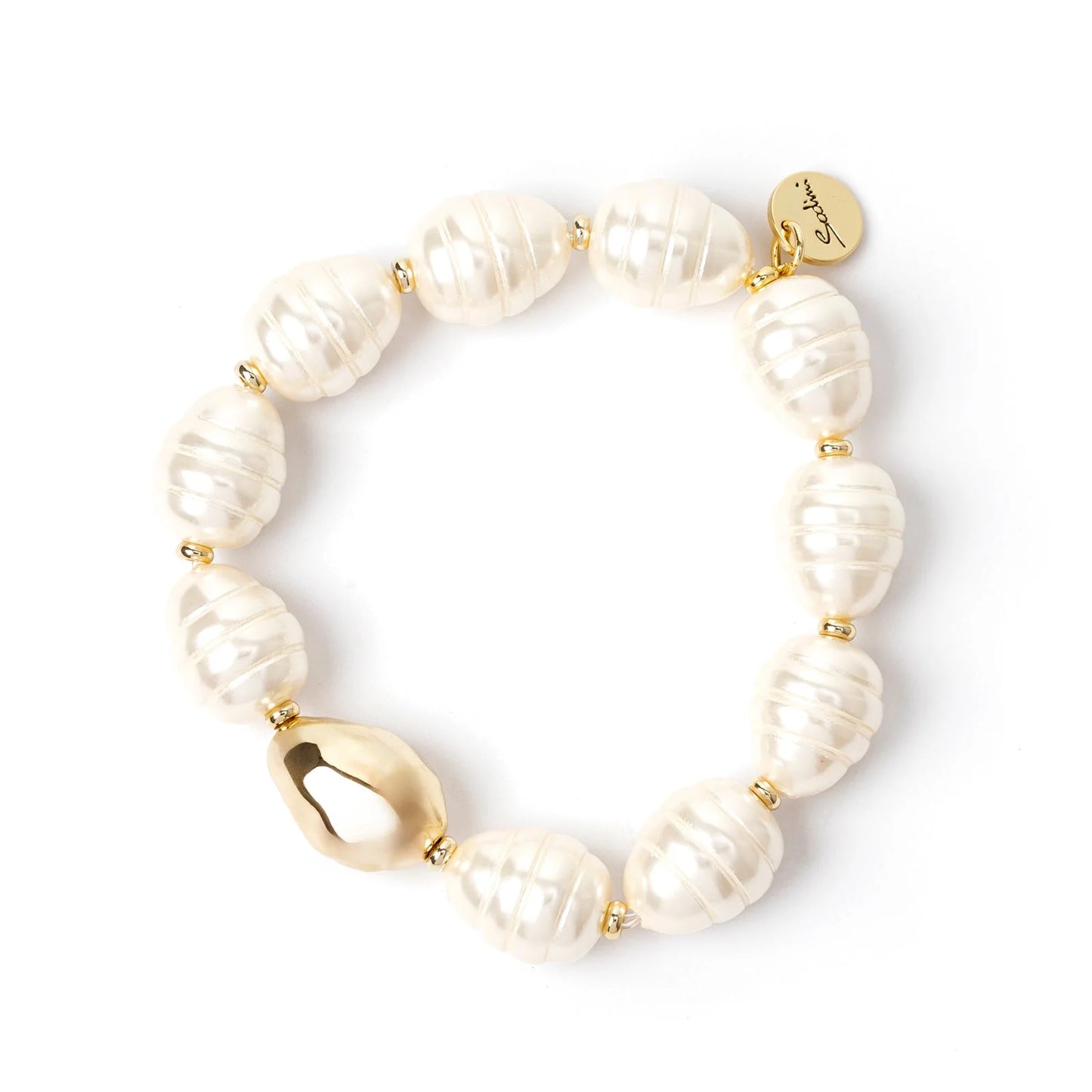 Bracciale elastico perle barocche Leila Sodini
