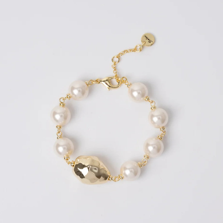 Bracciale con perle e ovale Leila Sodini