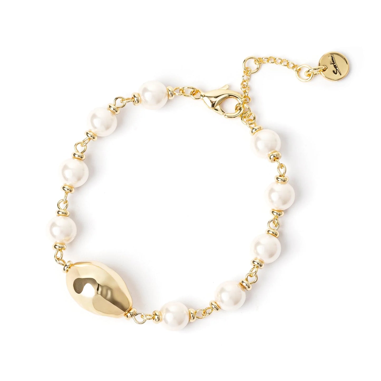 Bracciale con perline e ovale Leila Sodini