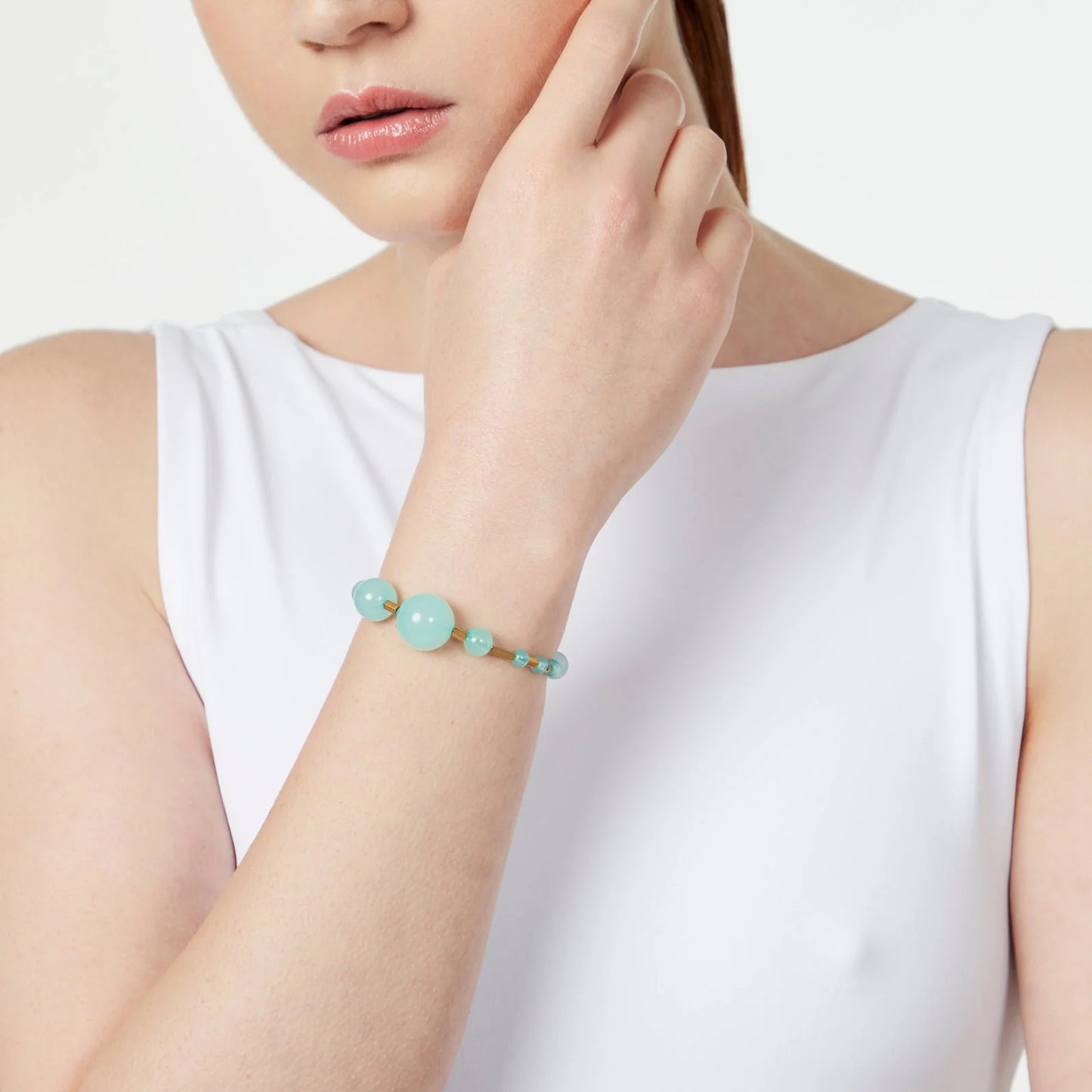 Bracciale sfere e barrette Clorofilla Sodini