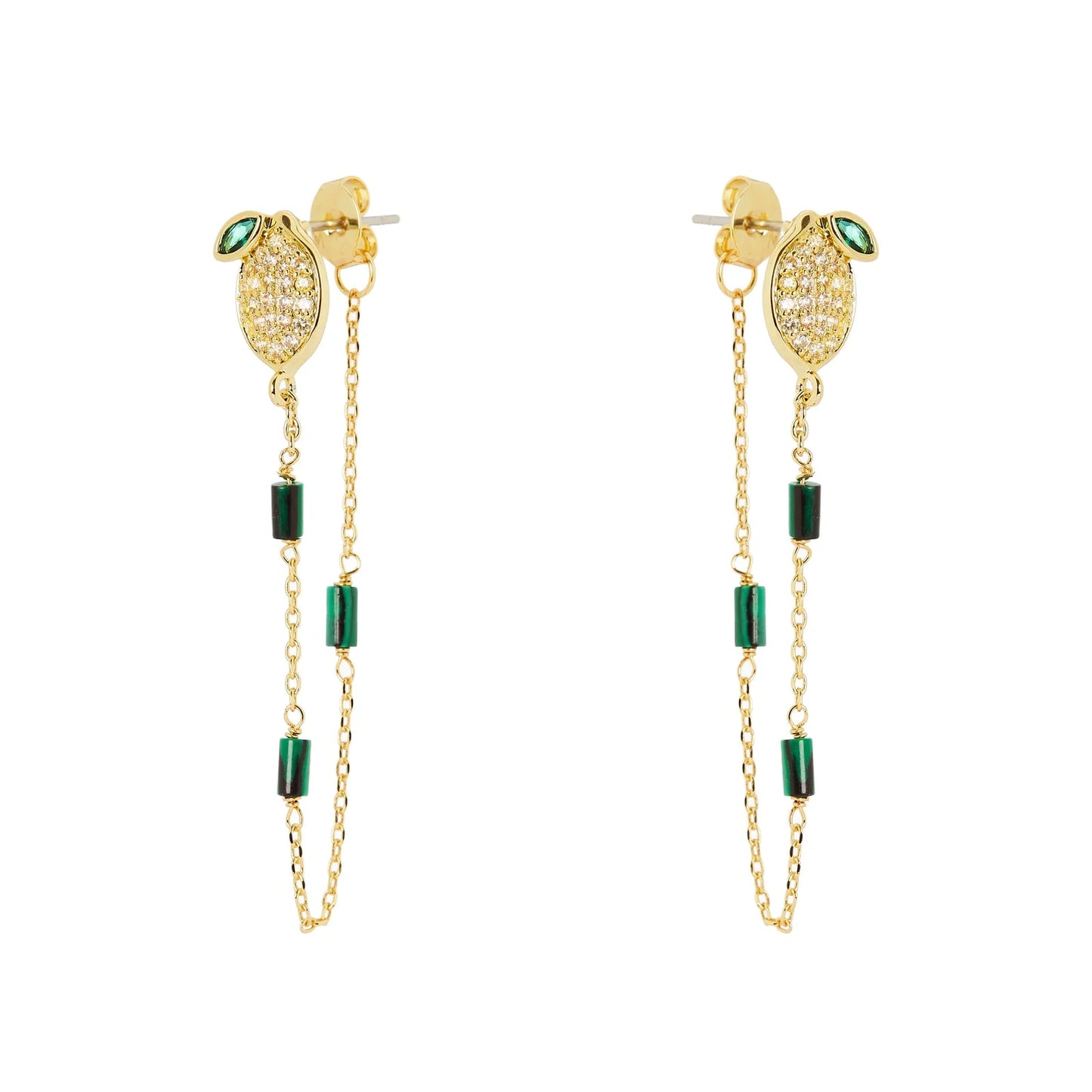 Orecchini limone e catenella Juicy Sodini