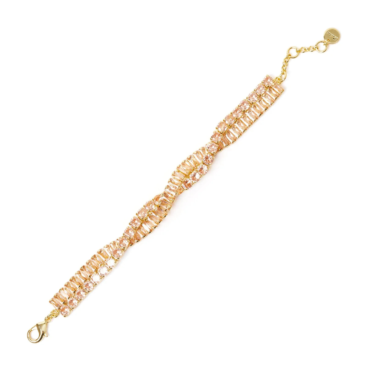 Bracciale a due fili di zirconi incrociati Serenissima Sodini