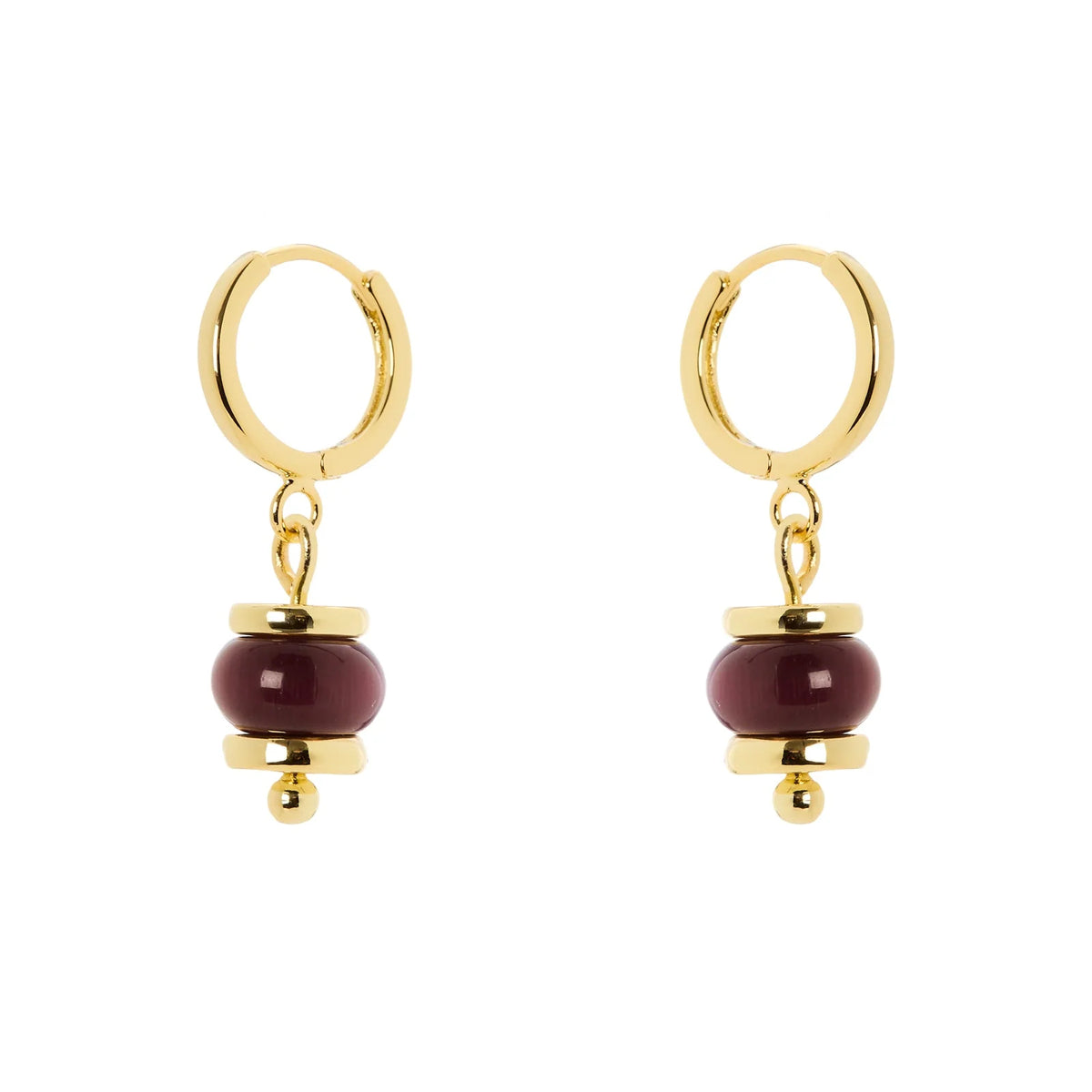 Orecchini cerchietto e boule pendente Modern Muse Sodini