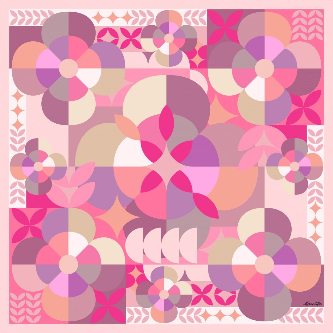 Foulard in seta Mirabolanti Marina D'Este