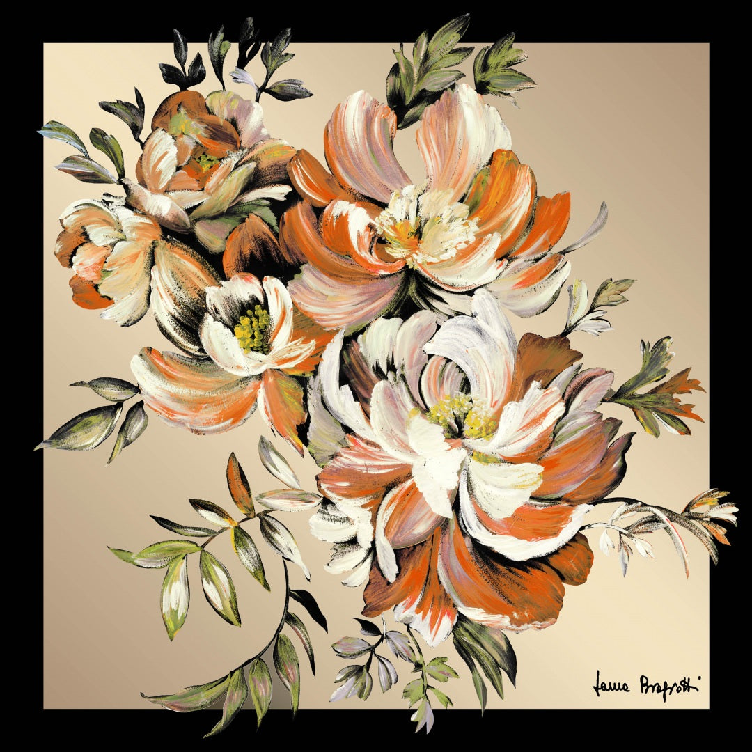 Foulard Seta Fiori Dipinti Laura Biagiotti