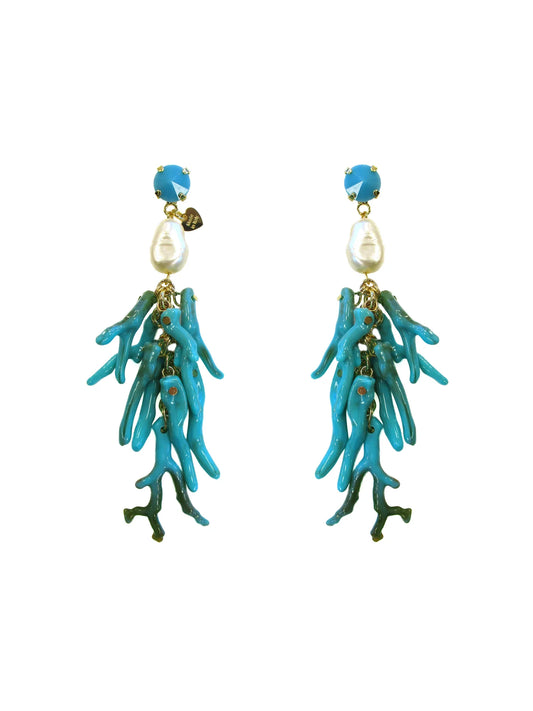 Orecchini pendenti a grappolo con rametti Xenia Dolman