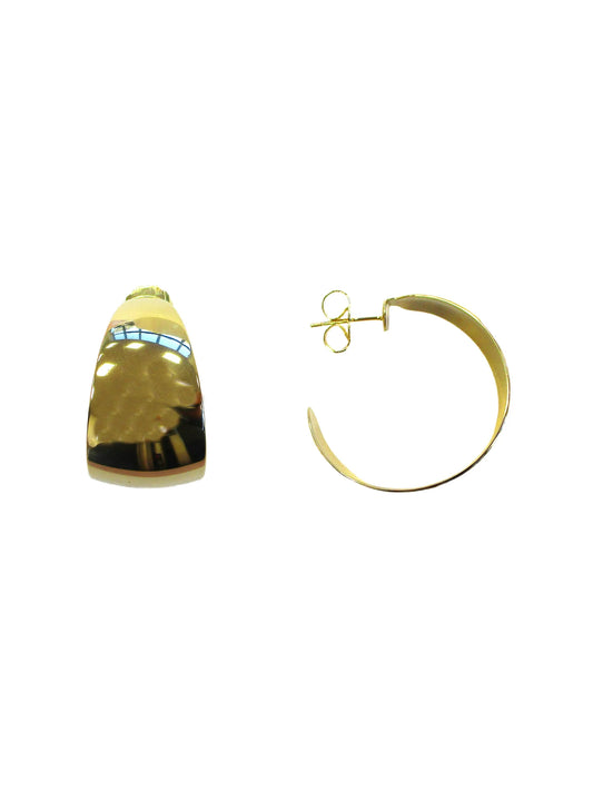 Orecchini a gilda in acciaio color oro Nomade Dolman