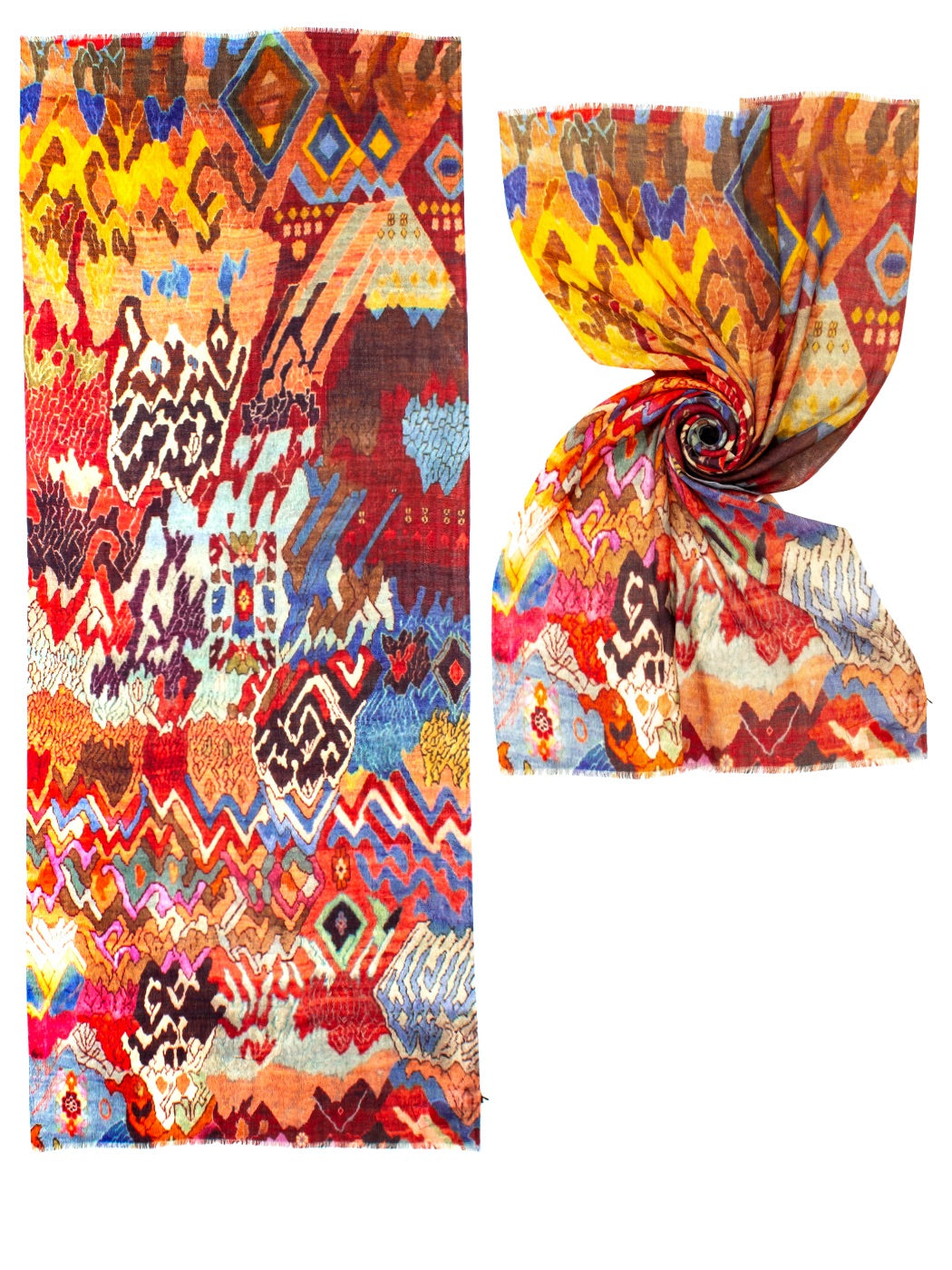 Sciarpa Multicolor Print Ayfee