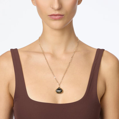 Collana catena cristallo castagna Rea Sodini