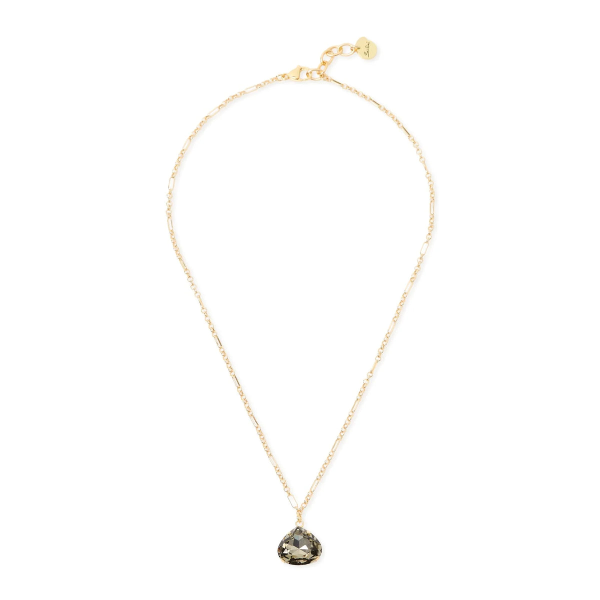 Collana catena cristallo castagna Rea Sodini