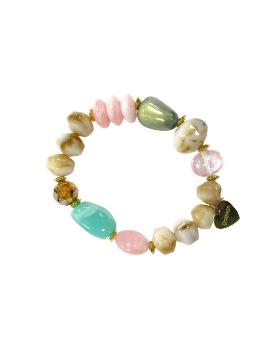 Bracciale elastico con elementi in resina Tapioca Dolman