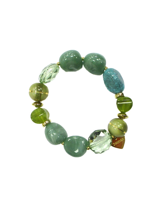 Bracciale elastico con elementi in resina Crisolite Dolman