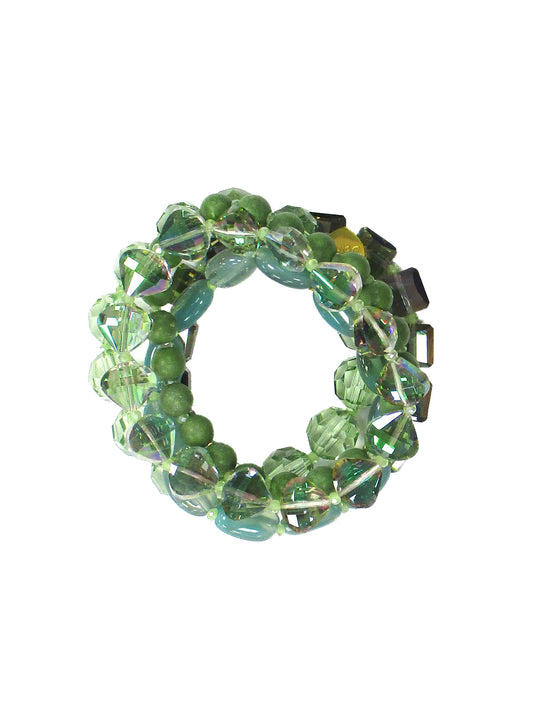 Bracciale elastico 5 fili con resine e cristalli Crisolite Dolman