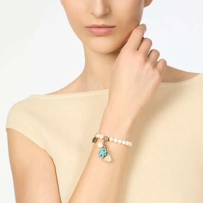 Bracciale elastico boule ed elementi marini Maresia Sodini