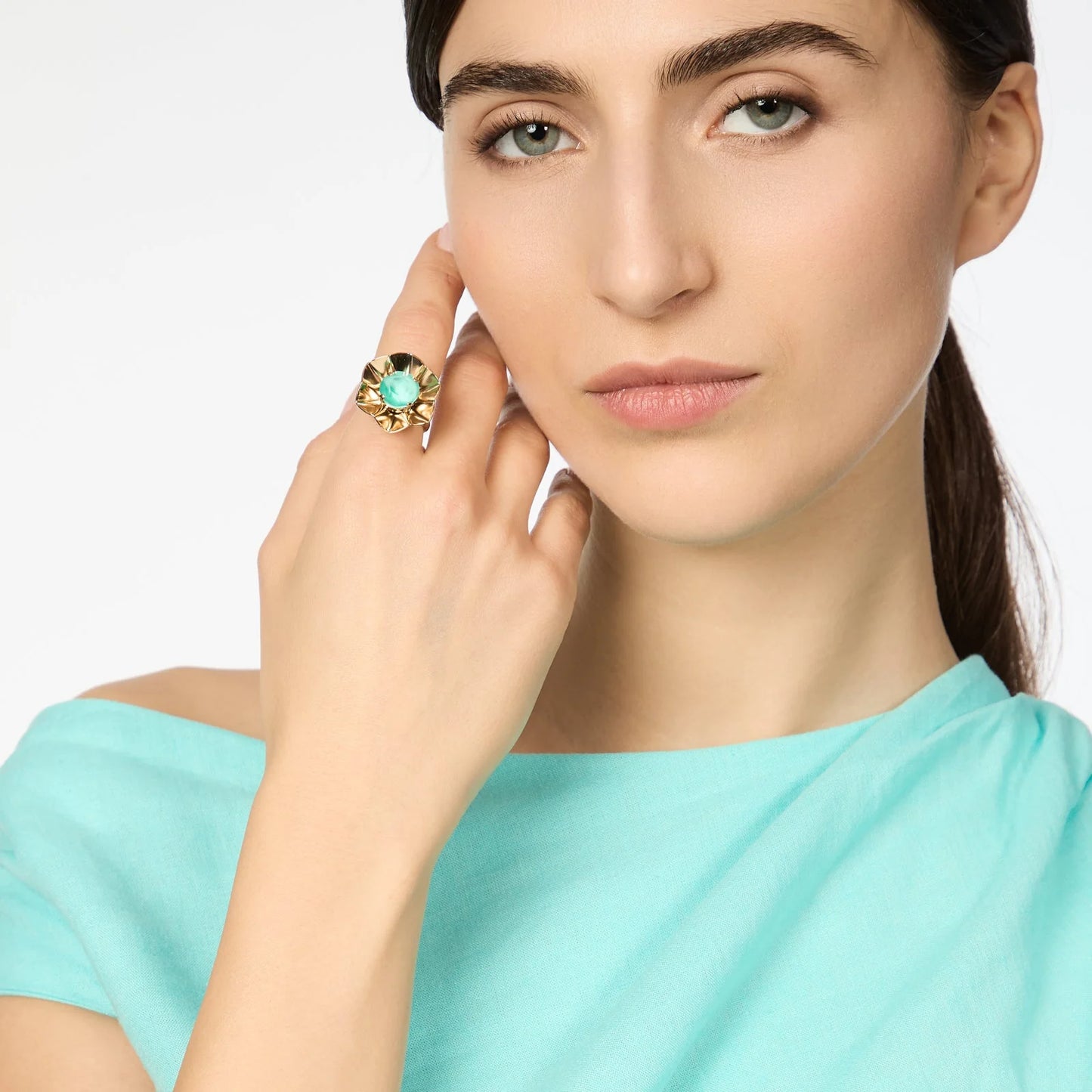 Anello con piccolo fiore Ribera Sodini