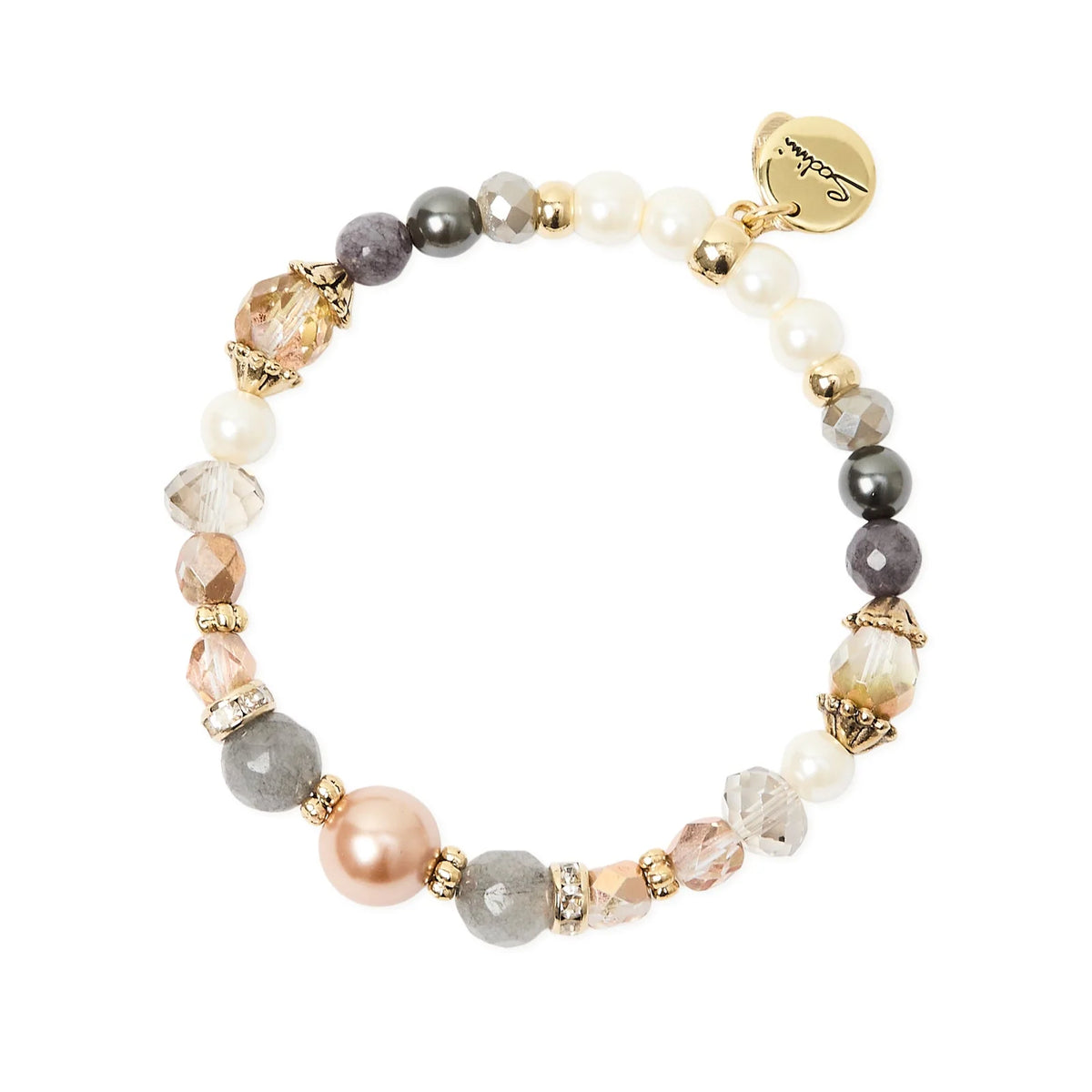 Bracciale elastico sfere perline boule sfaccettate Hera Sodini