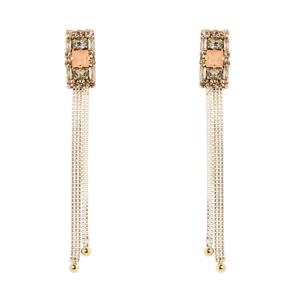 Orecchini charm due catene Hera Sodini