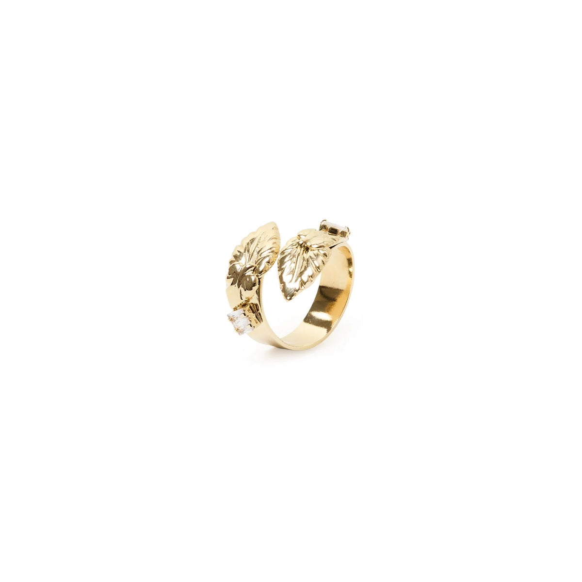 Anello contrariè foglie Daphne Sodini