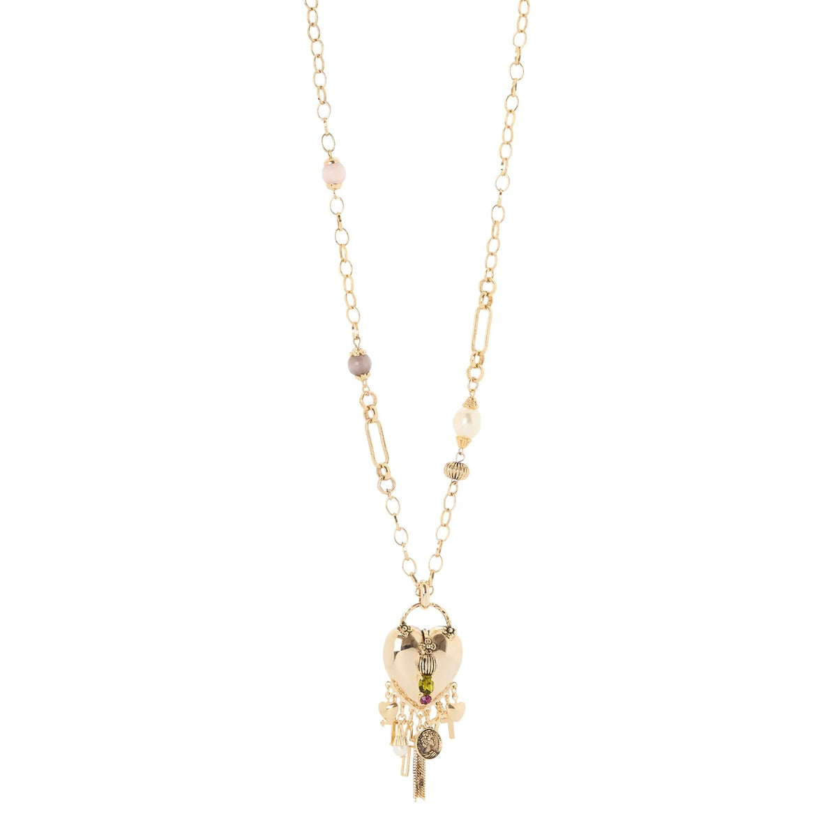 Collana lunga cuore mini pendenti Naos Sodini