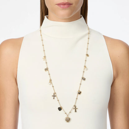 Collana lunga sottile mini pendenti Naos Sodini