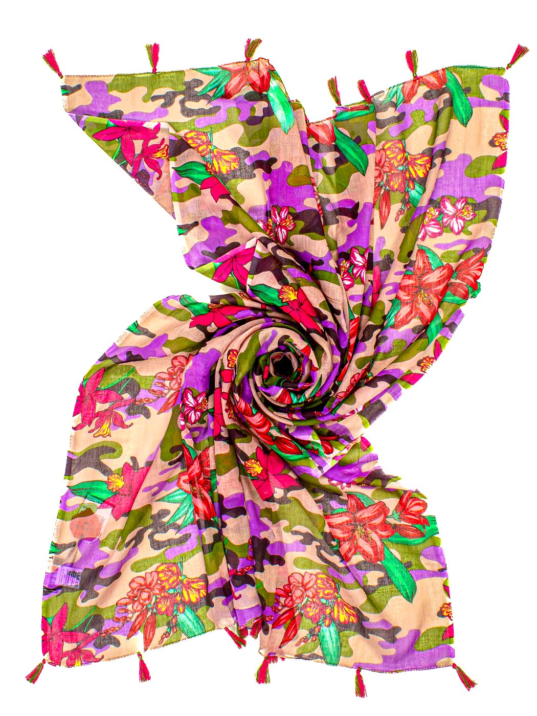 Pareo Camouflage & Flowers Ayfee