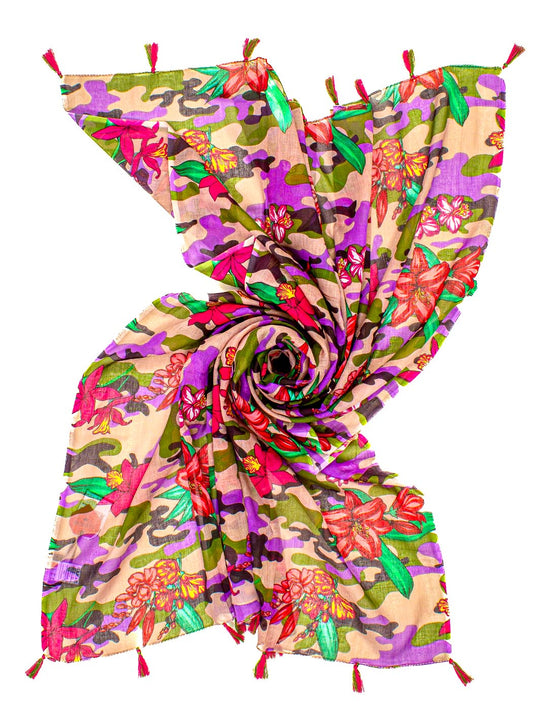 Pareo Camouflage & Flowers Ayfee