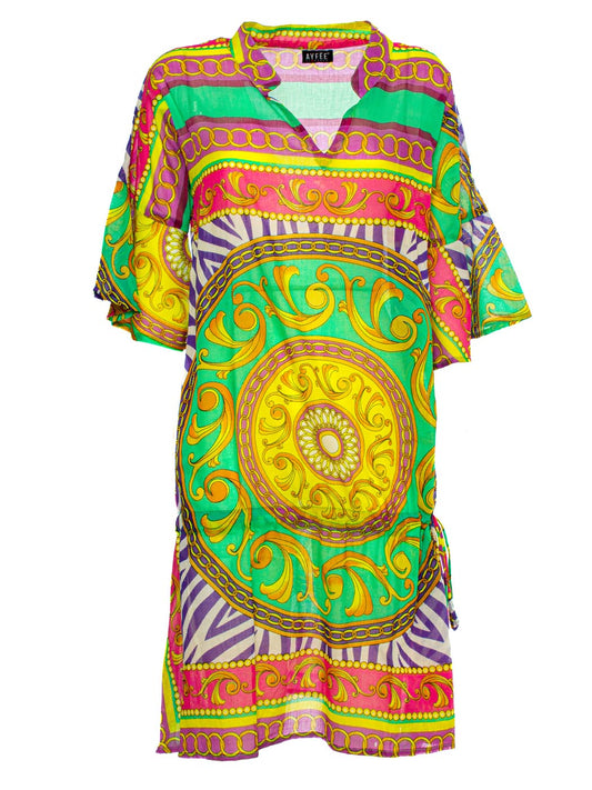 Abito Coulisse Foulard Print Ayfee