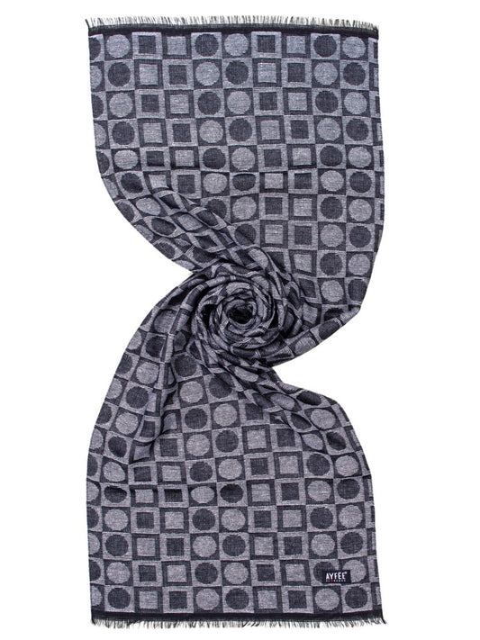 Sciarpa Uomo Jacquard Geometric Ayfee