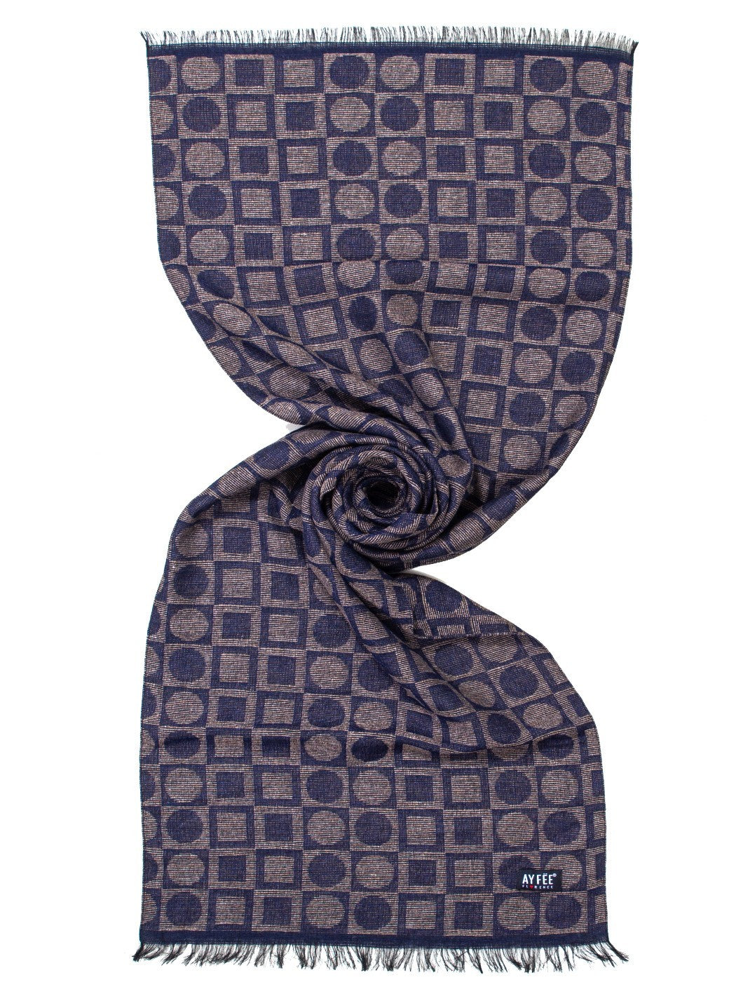 Sciarpa Uomo Jacquard Geometric Ayfee