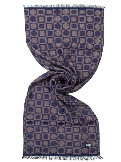 Sciarpa Uomo Jacquard Geometric Ayfee