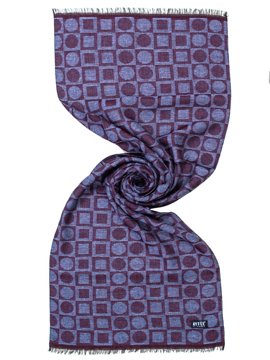 Sciarpa Uomo Jacquard Geometric Ayfee