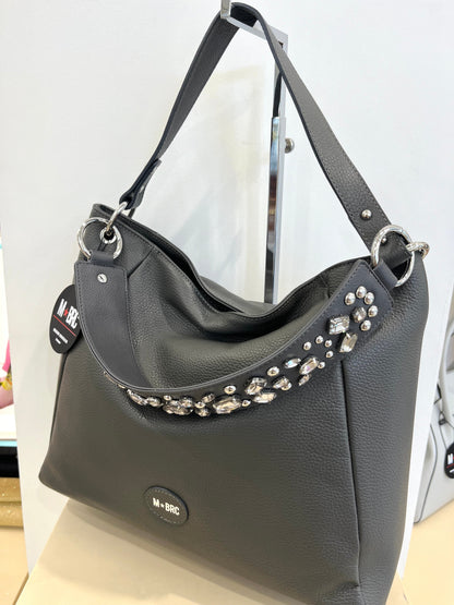 Borsa T415 Grigio_Argento Linea Obo Big Mbrc