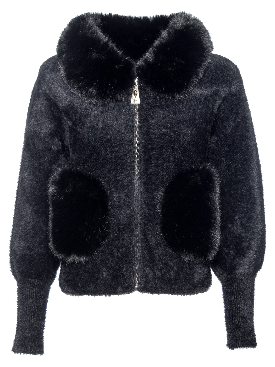 Giacca maglia ed ecopelliccia Ayfee