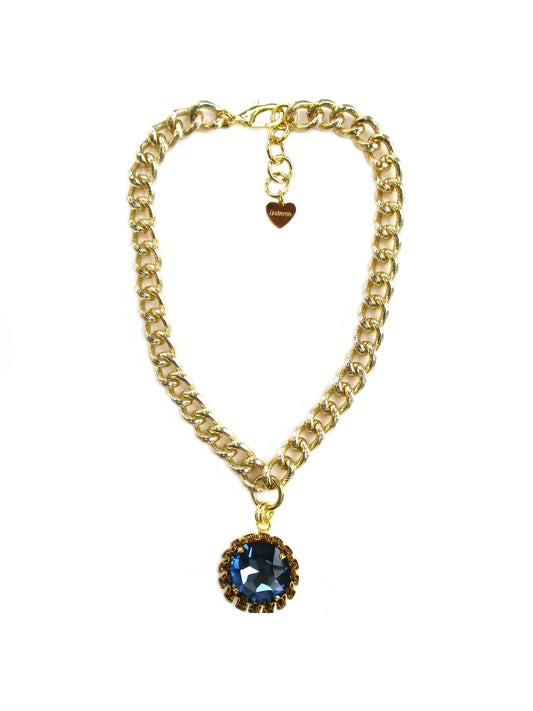 Girocollo con pendente blu Vendetta Dolman