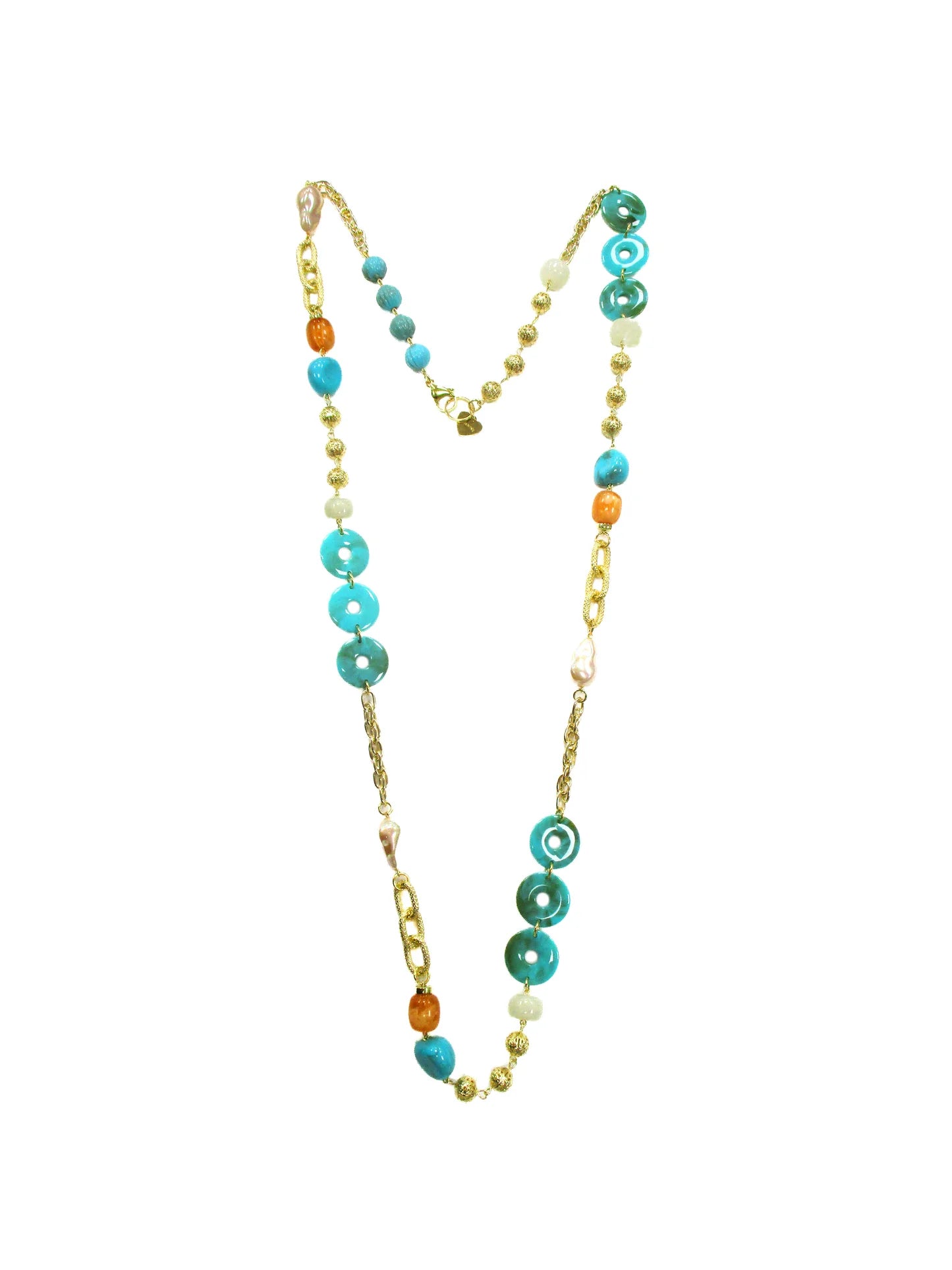 Collana in resina con inserti di catena Galapagos Dolman