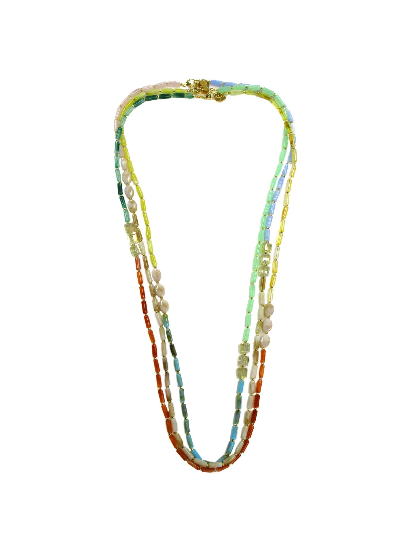 Tris di collane in cristallo e resina Tapioca Dolman