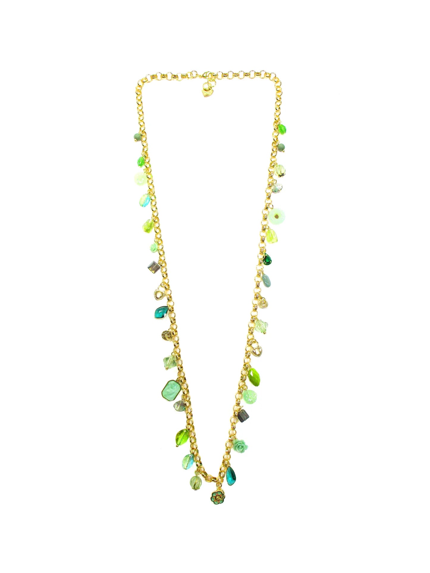 Collana in catena con charms assortiti Crisolite Dolman