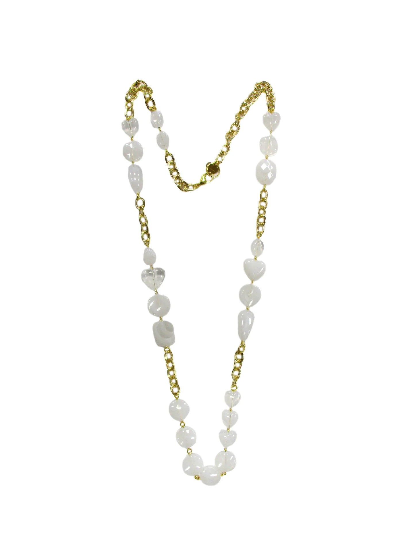Collana con elementi in resina e inserti di catena Zucchero Dolman