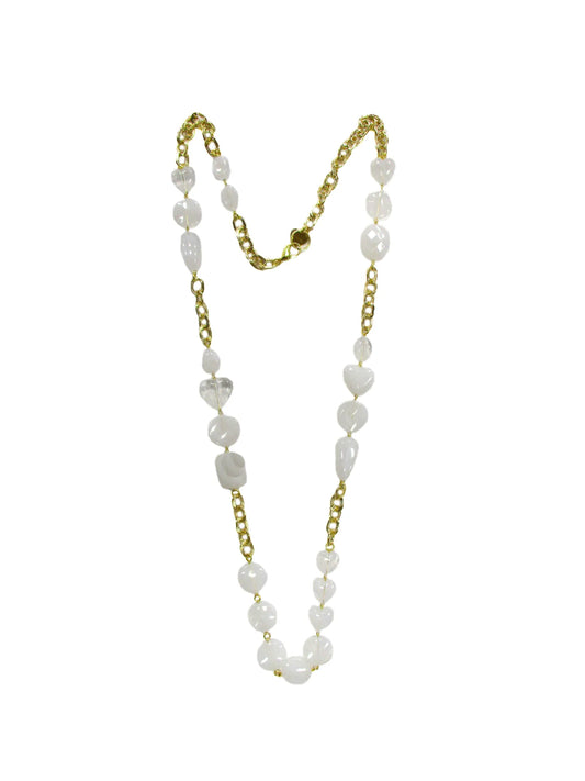Collana con elementi in resina e inserti di catena Zucchero Dolman