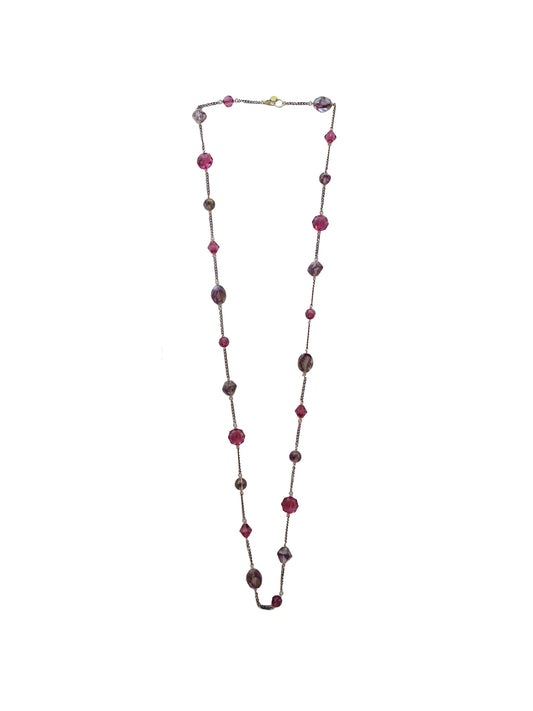 Collana con inserti di resina e cristallo Daphne Dolman
