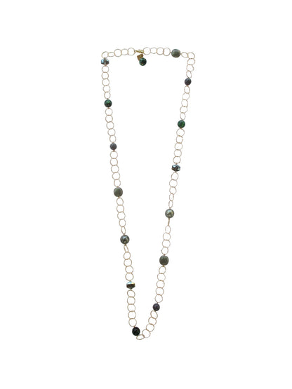 Collana con inserti in resina e cristallo Potpourri Dolman