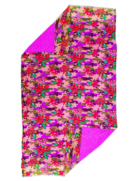 Telo Mare Camouflage & Flowers Ayfee