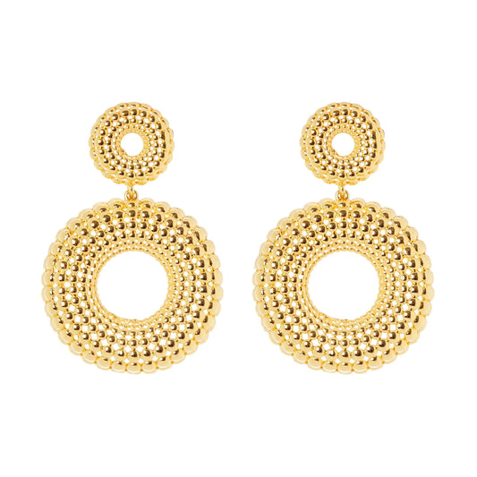 Orecchini a due cerchi Pompei Sodini