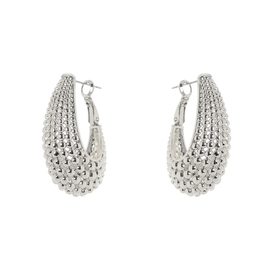 Orecchini a cerchio affusolato Pompei Sodini